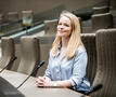 Vlaams Parlementslid Sanne Van Looy in het Vlaams Parlement
